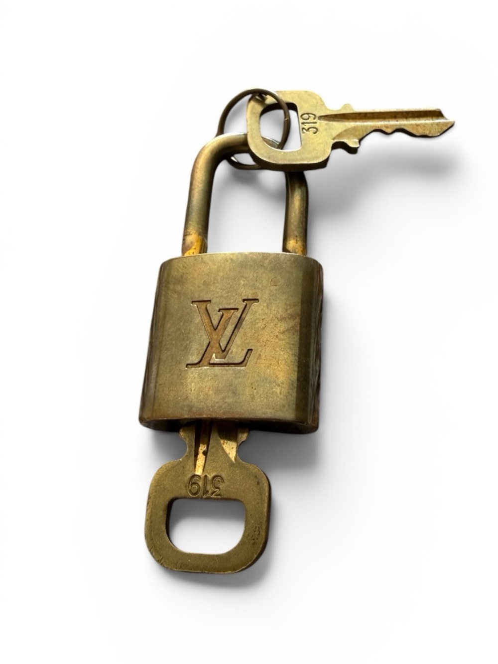 Vintage Louis Vuitton Lock #319 with Two Keys